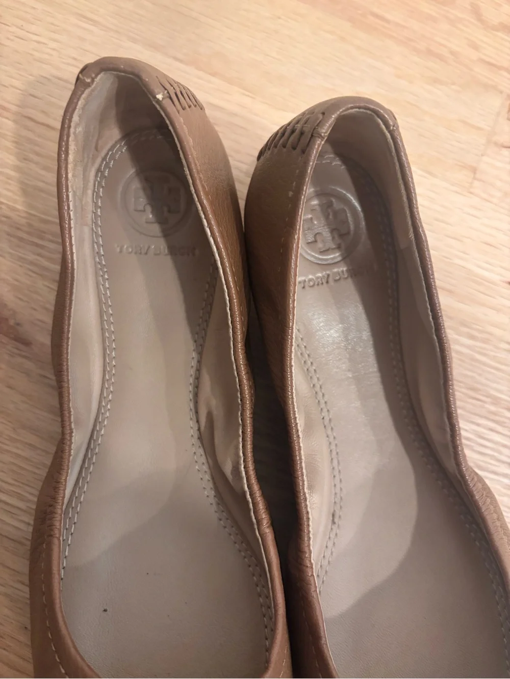 Tory Burch brown leather Ballet Flats size US 7